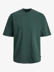 Dark Green Basic T-Shirt Jack & Jones Blakam - Men #652360