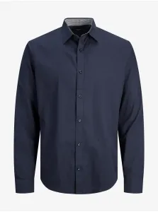Tmavomodrá pánska košeľa Jack & Jones Label #7502700