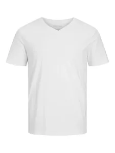 Bavlnené tričko Jack & Jones JJEORGANIC biela farba, jednofarebné, 12156102 #586705