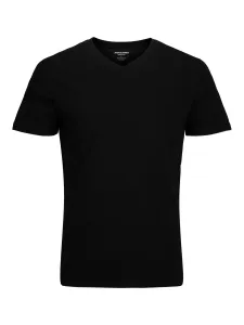 Jack&Jones Pánske tričko JJEORGANIC Standard Fit 12156102 Black XXL