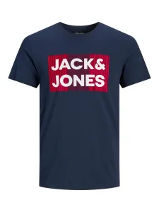 Jack&Jones Pánske tričko JJECORP Slim Fit 12151955 Navy Blazer PLAY L