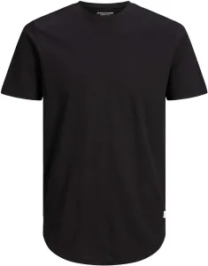 Jack&Jones Pánske tričko JJENOA Long Line Fit 12113648 Black XL
