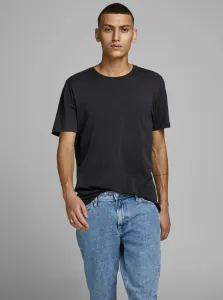 Jack&Jones Pánske tričko JJEORGANIC Slim Fit 12156101 Black XL