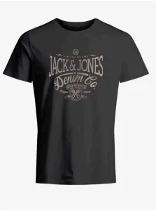 Men's Black T-Shirt Jack & Jones Eric - Men's #8782645
