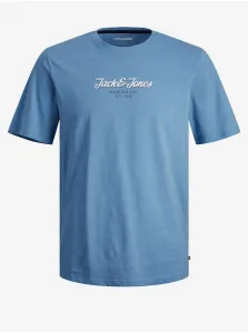 Men's Blue T-Shirt Jack & Jones Henry - Men's #9248723