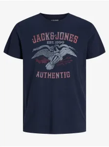 Men's Dark Blue T-Shirt Jack & Jones Fonne - Men's