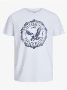 Men's White T-Shirt Jack & Jones Fonne - Men's #8359554