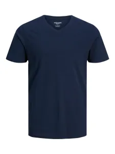 Bavlnené tričko Jack & Jones JJEORGANIC tmavomodrá farba, jednofarebné, 12156102 #4246825