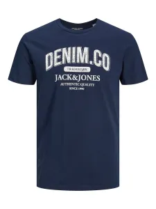 Jack&Jones Pánske tričko JJEJEANS Regular Fit 12210949 Navy Blazer S