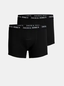 Jack&Jones 2 PACK - pánske boxerky JACJON 12138235 Black S