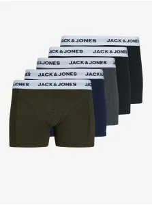 Jack & Jones Set of five boxer shorts in khaki, blue, grey and black Jack & Jone - Men's #4625454