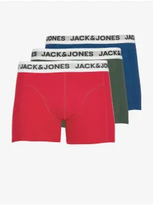 Jack & Jones Set of three men's boxers in blue, green and red Jack & J - Men #4998377