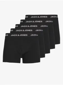 Súprava piatich pánskych boxeriek v čiernej farbe Jack & Jones Chuey #7043812