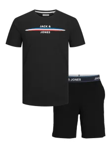 Jack&Jones Pánske pyžamo JACKYLE 12227330 Black S