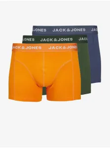 Jack & Jones Set of three men's boxer shorts in blue, green and orange Jack & J - Men #8953845