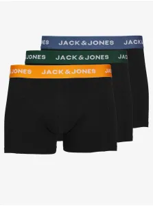 Jack&Jones 3 PACK - pánske boxerky JACGAB 12250203 Dark Green L