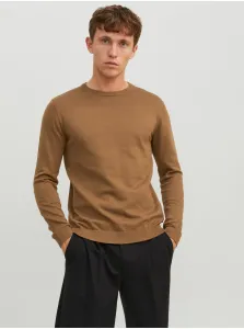 Brown Mens Basic Sweater Jack & Jones Basic - Men #7391319