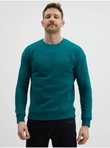 Green Mens Basic Sweatshirt Jack & Jones Star - Men