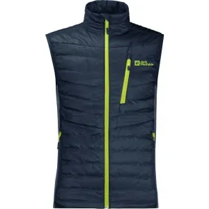 Jack Wolfskin ROUTEBURN PRO INS VEST M Pánska outdoorová vesta, tmavo modrá, veľkosť