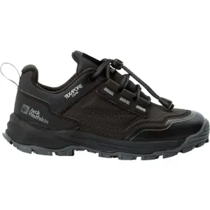 Jack Wolfskin CYROX TEXAPORE LOW K Detská turistická obuv, čierna, veľkosť #9397456