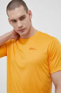 Športové tričko Jack Wolfskin Tech oranžová farba, jednofarebné #8498380