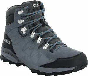 Jack Wolfskin Refugio Texapore Mid Grey/Black 42,5 Pánske outdoorové topánky