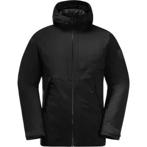 Jack Wolfskin TEMPELHOF M Pánska zimná bunda, čierna, veľkosť #8729397