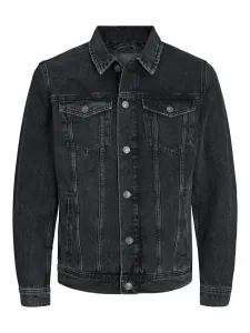 Jack&Jones Pánska džínsová bunda JJIJEAN 12223613 Black Denim XL