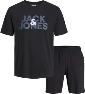 Jack&Jones Pánske pyžamo JACULA Standard Fit 12255000 Black XXL