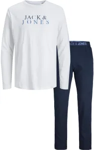 Jack&Jones Pánske pyžamo JACALEX Standard Fit 12252293 White S