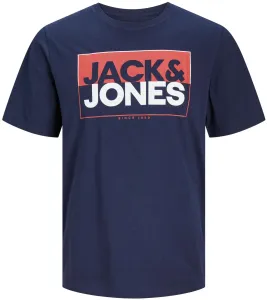 Jack&Jones Pánske tričko JCOBOX Standard Fit 12248123 Navy Blaze r L