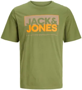 Jack&Jones Pánske tričko JCOBOX Standard Fit 12248123 Olive Branch XL