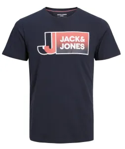 Jack&Jones Pánske tričko JCOLOGAN Stan dard Fit 12228078 Navy Blazer XXL