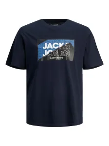 Jack&Jones Pánske tričko JCOLOGAN Standard Fit 12242492 navy blazer M