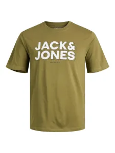 Jack&Jones Pánske tričko JCOSPACE Standard Fit 12243940 olive branch L