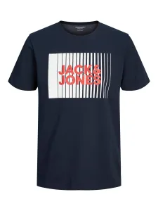 Jack&Jones Pánske tričko JJECORP Standard Fit 12233999 Navy Blazer M