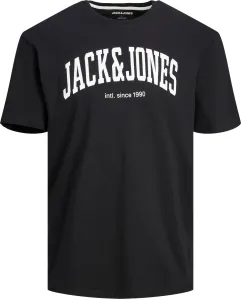 Jack&Jones Pánske tričko JJEJOSH Relaxed Fit 12236514 Black L