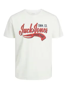 Jack&Jones Pánske tričko JJELOGO Standard Fit 12233594 Cloud Dancer XL