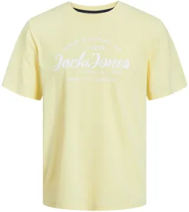 Jack&Jones Pánske tričko JJFOREST Standard Fit 12247972 French Vanilla XL