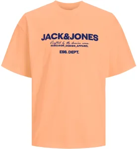 Jack&Jones Pánske tričko JJGALE Relaxed Fit 12247782 Apricot Ice S