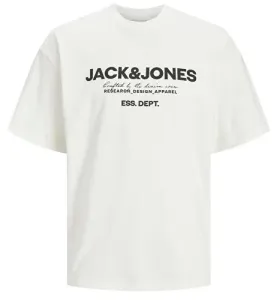 Jack&Jones Pánske tričko JJGALE Relaxed Fit 12247782 - Cloud Dancer M