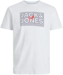 Jack&Jones Pánske tričko JJMARIUS Regular Fit 12235210 White L
