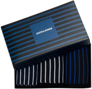 Jack&Jones 3 PACK - pánske ponožky JACBRUCE 12197559 Navy Blazer