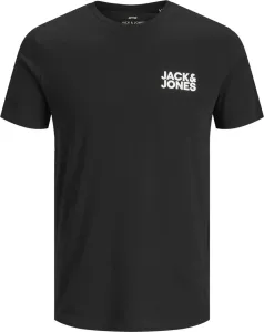 Jack&Jones Pánske tričko JJECORP Slim Fit 12151955 Black M #8894046