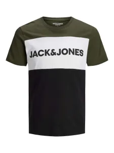 Jack&Jones Pánske tričko JJELOGO Regular Fit 12173968 Forest Night S