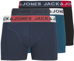 Jack&Jones PLUS 3 PACK - pánske boxerky JACCOLOR 12243751 Black 3XL