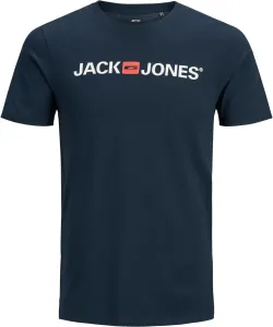 Jack&Jones PLUS Pánske tričko JJECORP Regular Fit 12184987 Navy Blazer 5XL