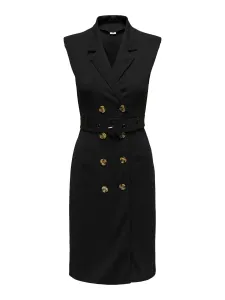 Jacqueline de Yong Dámske šaty JDYMEKKO Regular Fit 15309554 Black M
