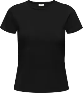 Jacqueline de Yong Dámske tričko JDYSOLAR Regular Fit 15314449 Black XL