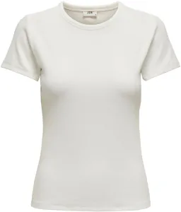 Jacqueline de Yong Dámske tričko JDYSOLAR Regular Fit 15314449 Cloud Dancer XL